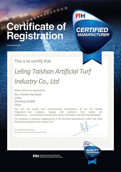 Certificate of Registration-FIH Certified Manufacturer