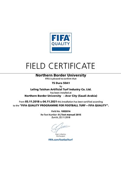 FIFA Quality Field Certificate (Saudi Arabia)